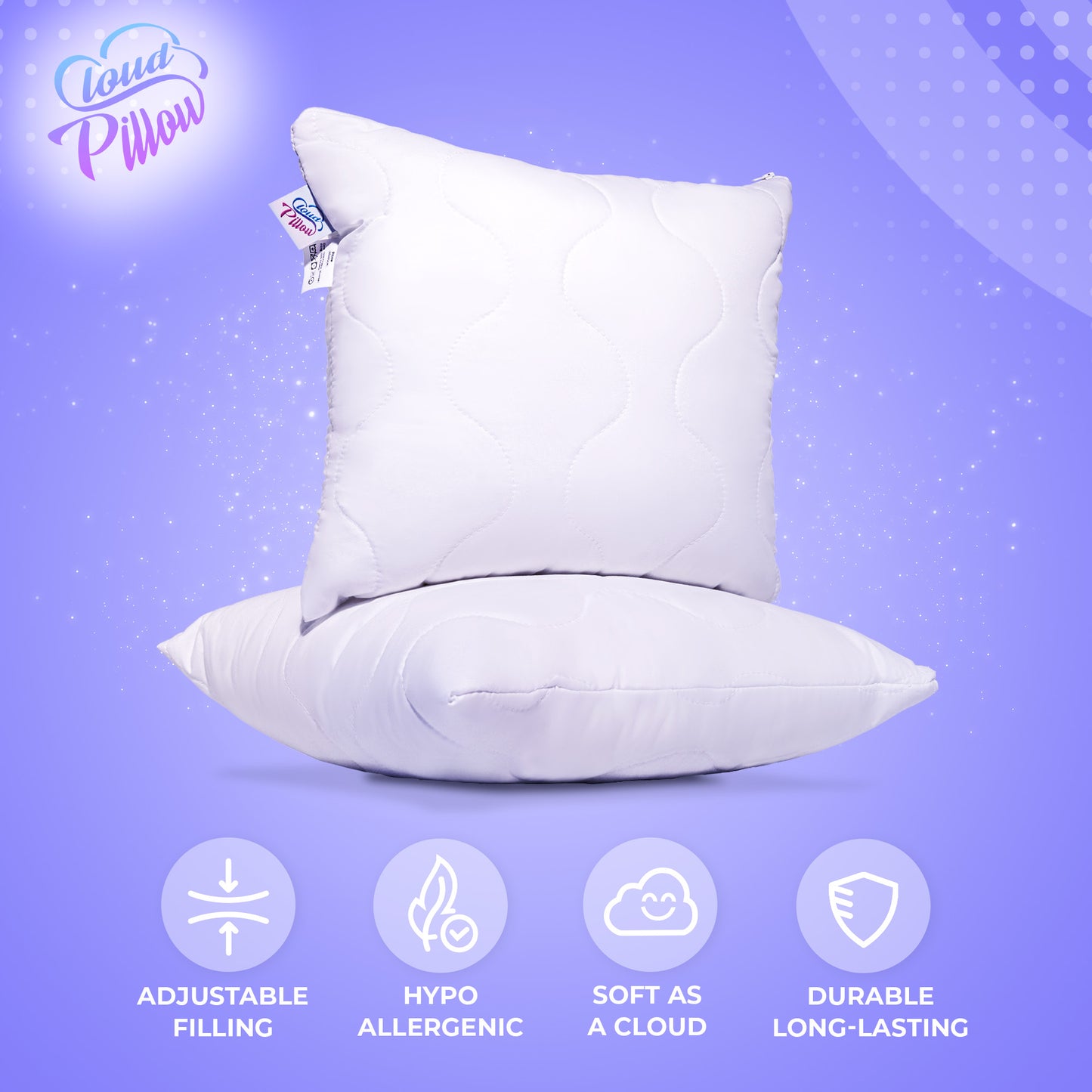 Cloud Pillow Allergiker Kopfkissen - Kissen für Allergiker