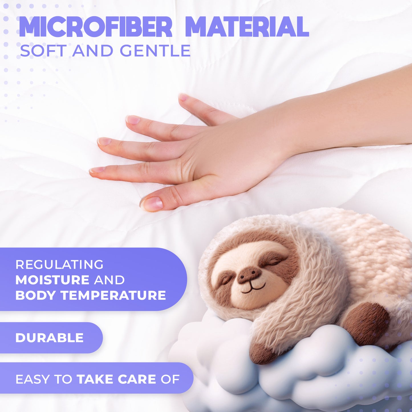 Cloud Pillow Allergiker Kopfkissen - Kissen für Allergiker